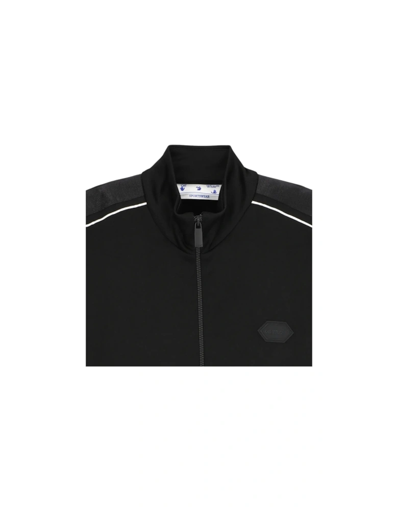 Knit Tape Track Jacket Black