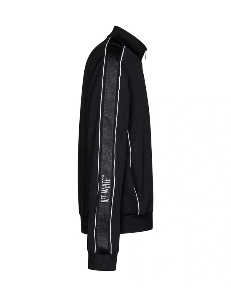 Knit Tape Track Jacket Black