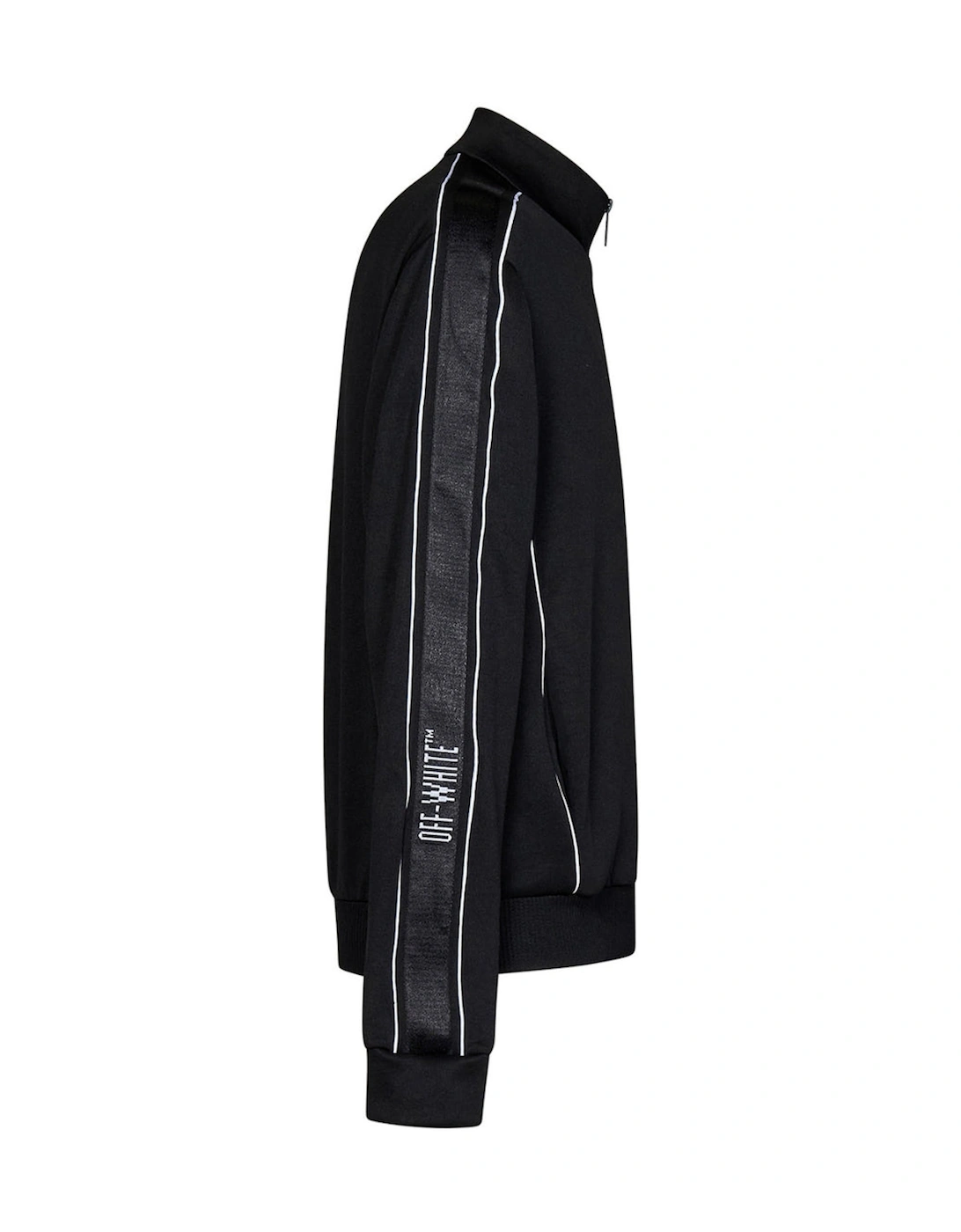 Knit Tape Track Jacket Black