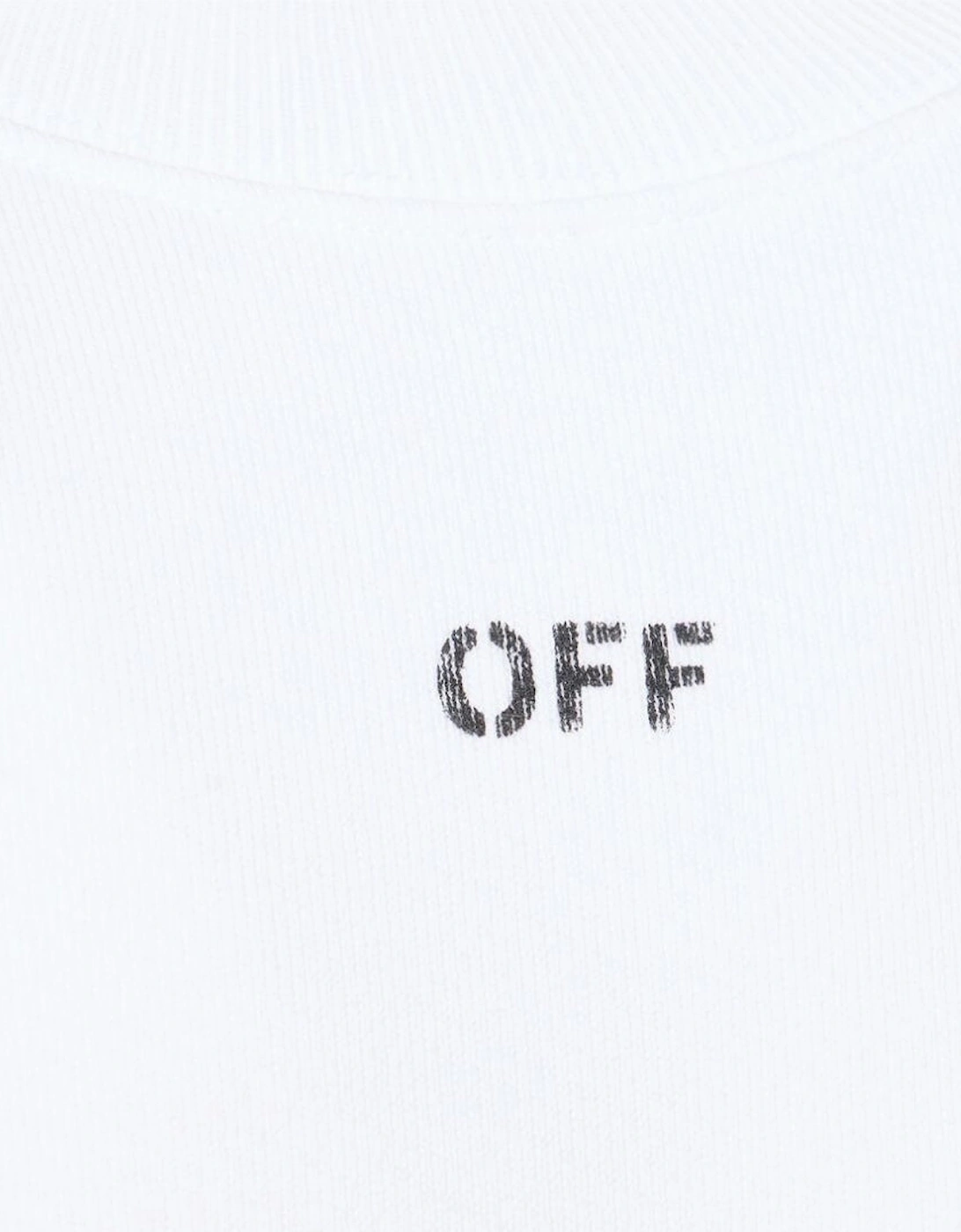 Off Stamp Skate Crewneck White