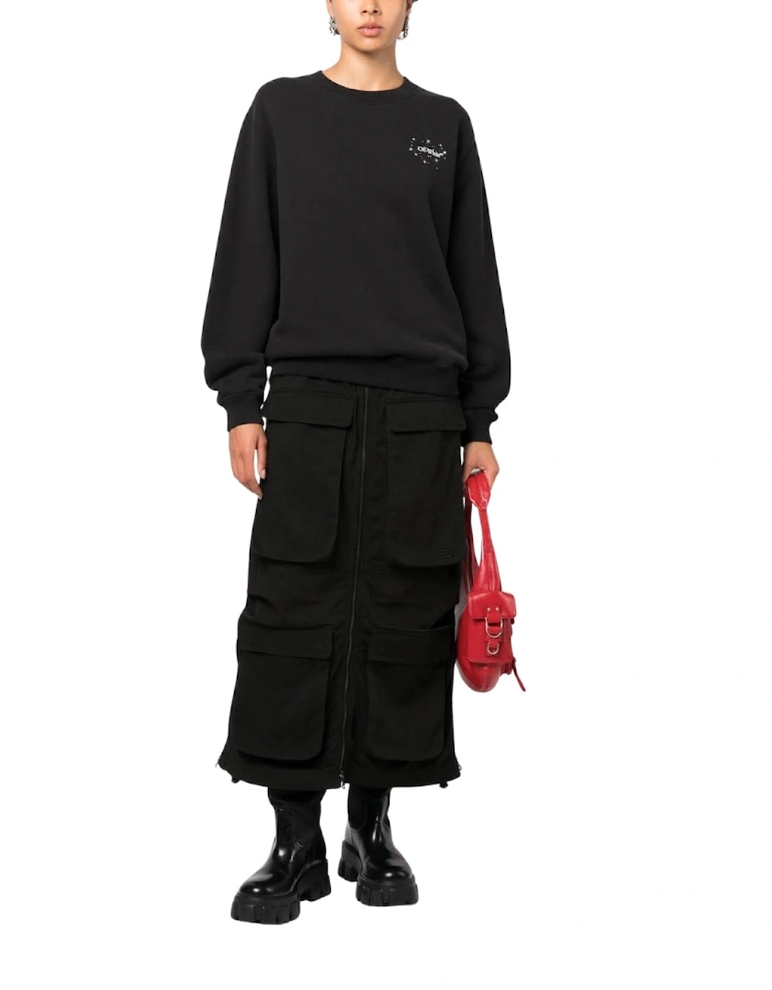 BlinG-Stars Arrow Reg Crewneck Black