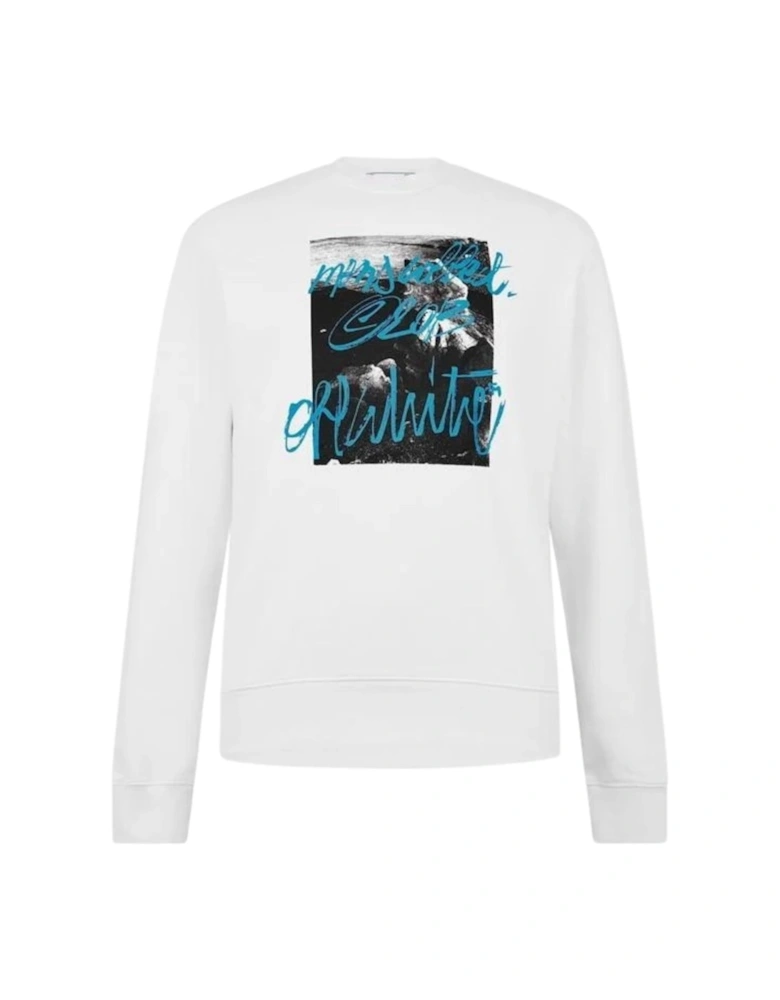 Rocks Type Slim Crewneck White