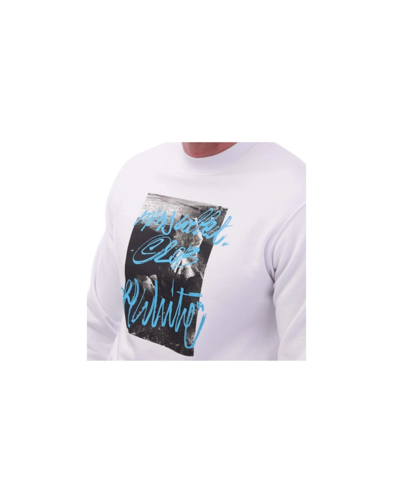 Rocks Type Slim Crewneck White