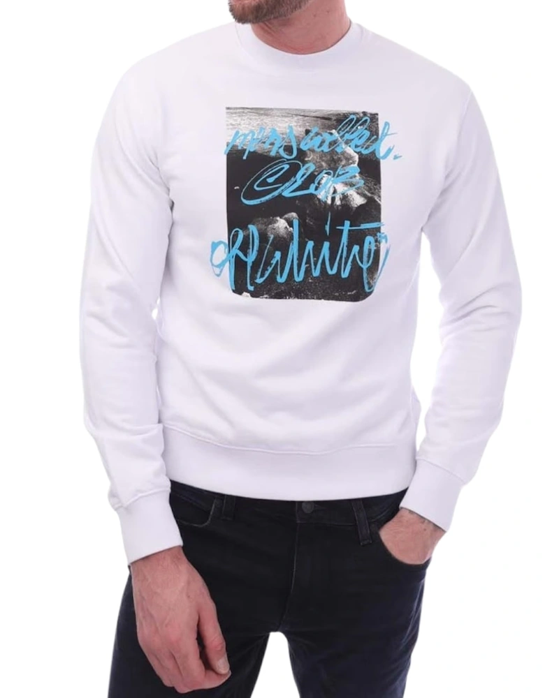 Rocks Type Slim Crewneck White