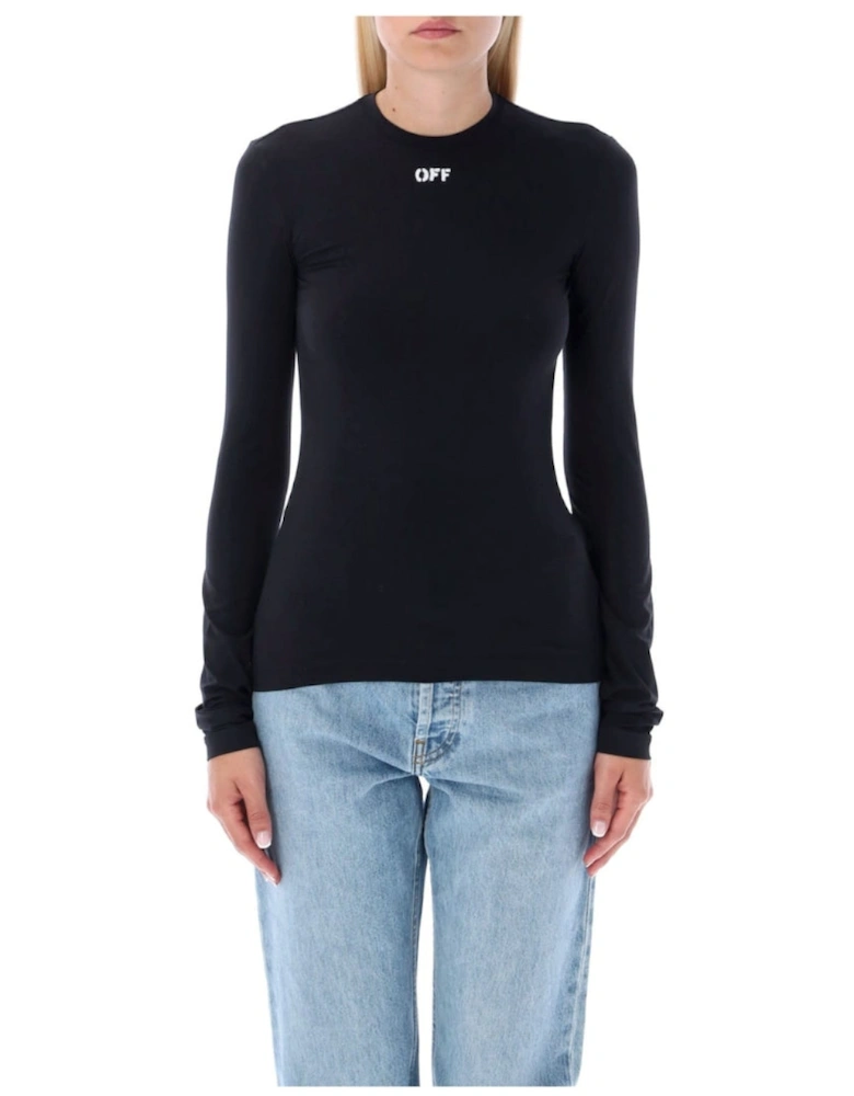 Off Stamp Second Skin Top Black