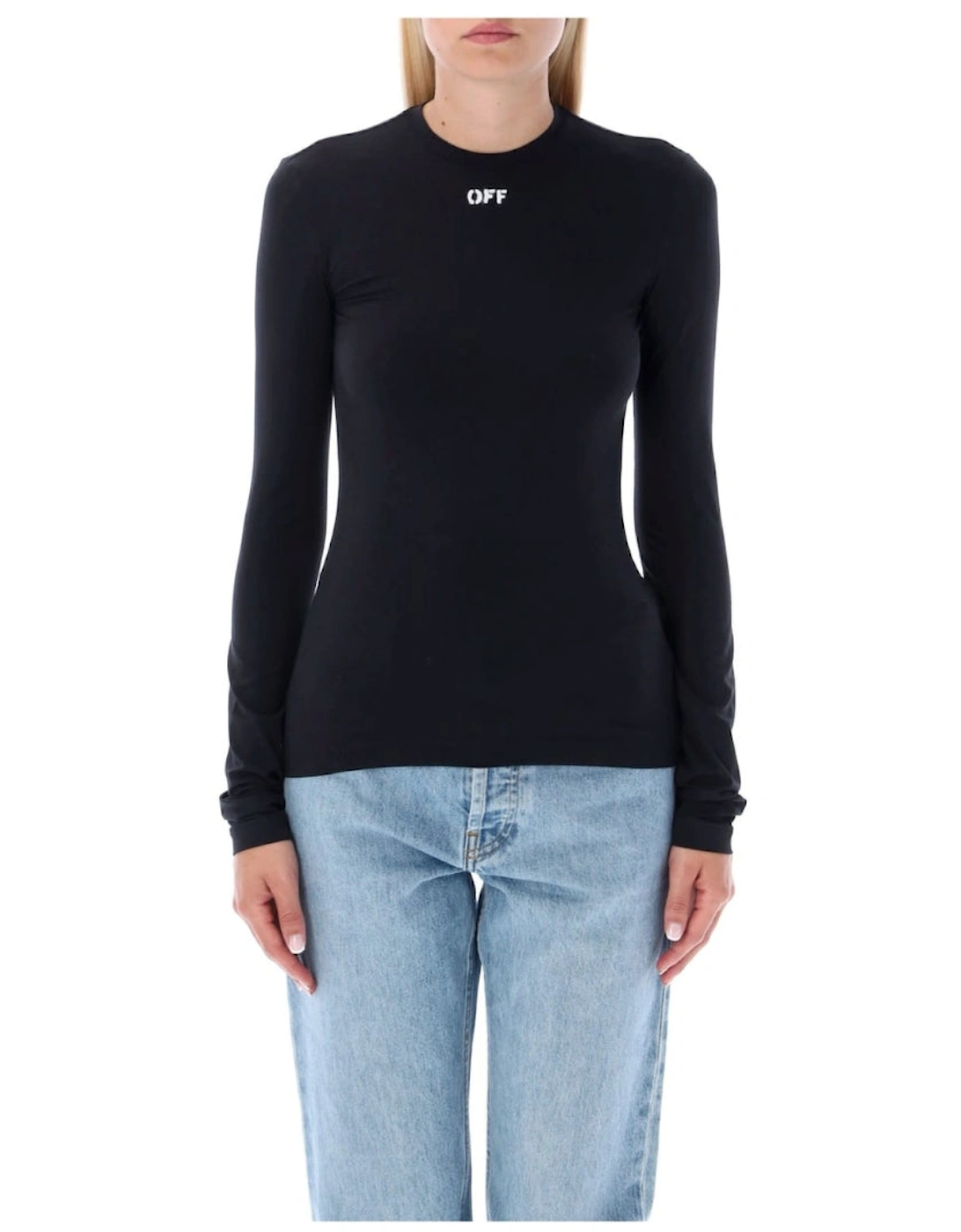 Off Stamp Second Skin Top Black