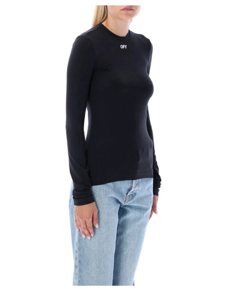 Off Stamp Second Skin Top Black