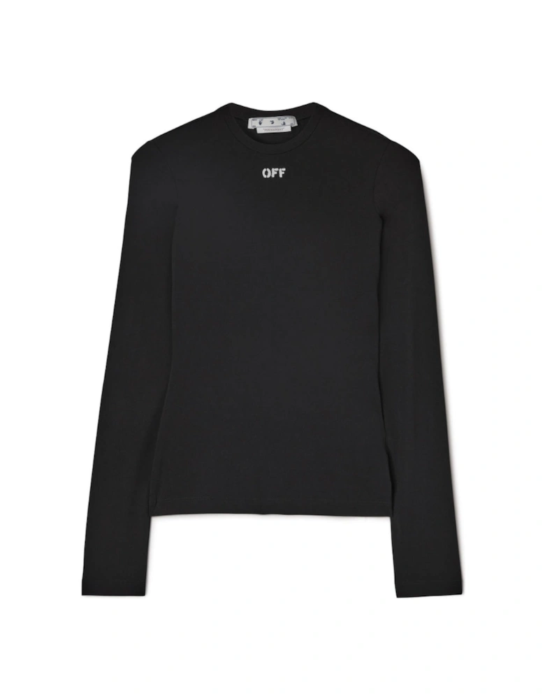 Off Stamp Second Skin Top Black
