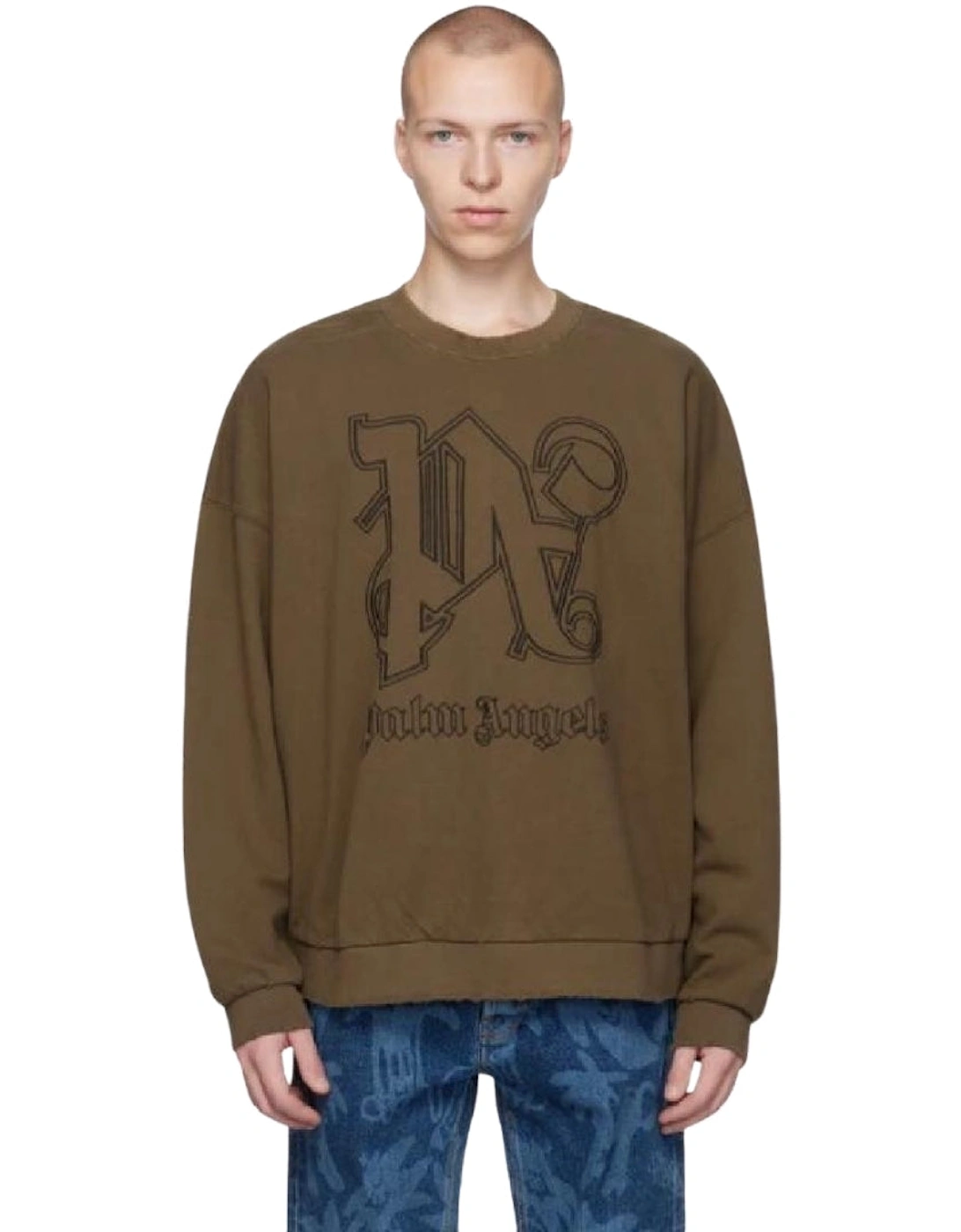 Pa Monogram Statement Crew Brown