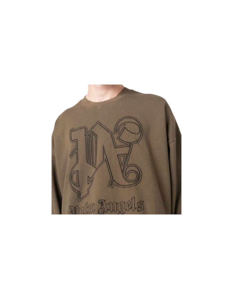 Pa Monogram Statement Crew Brown