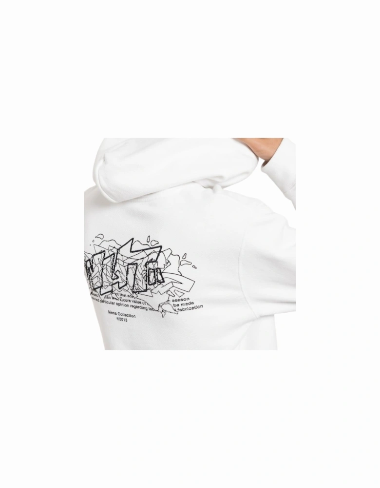Graffiti Layerz Slim Hoodie White