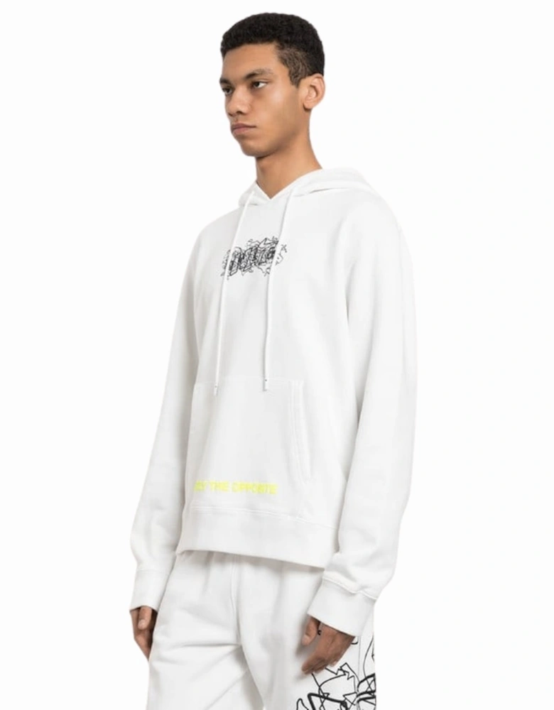 Graffiti Layerz Slim Hoodie White