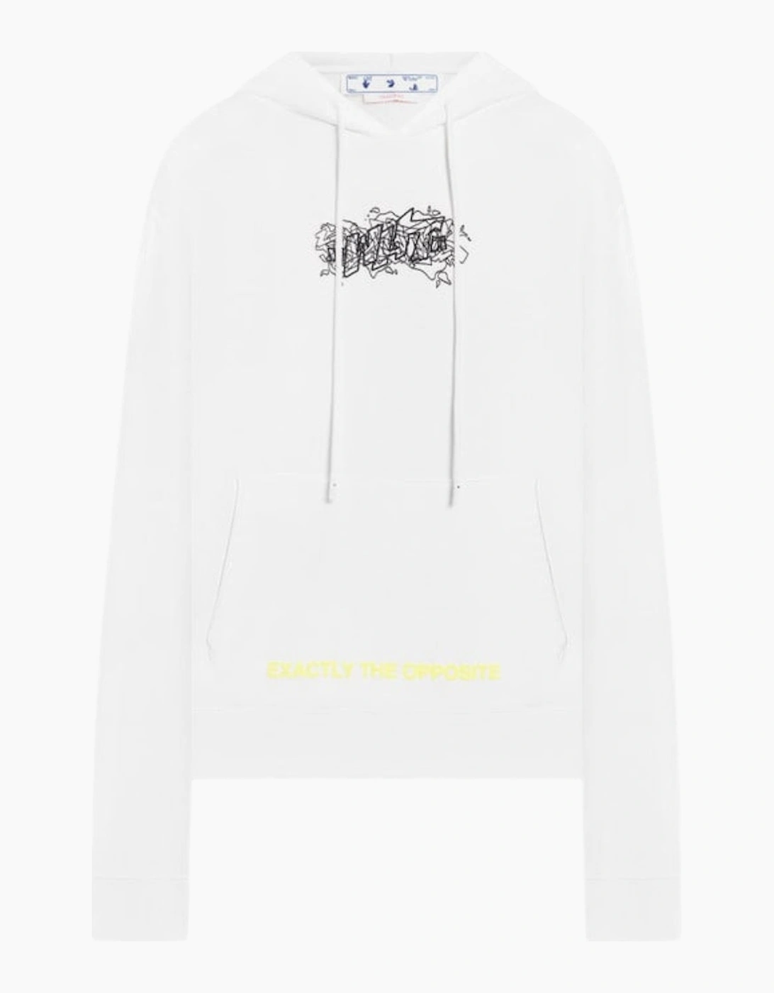 Off-White Men's Off-White Graffiti Layerz Slim Hoodie White