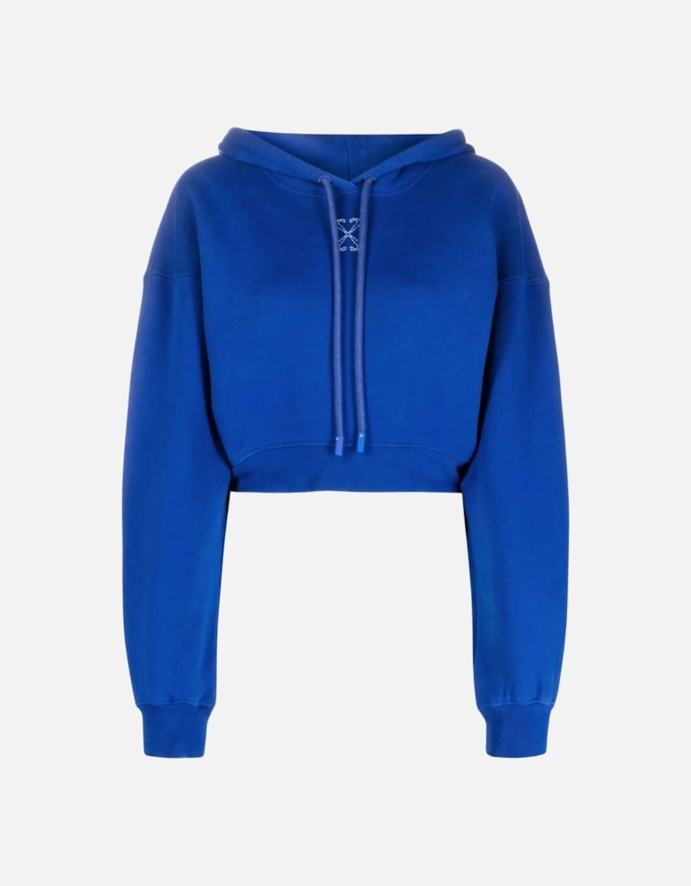 Embr Mini Arrow Crop Hoodie Blue