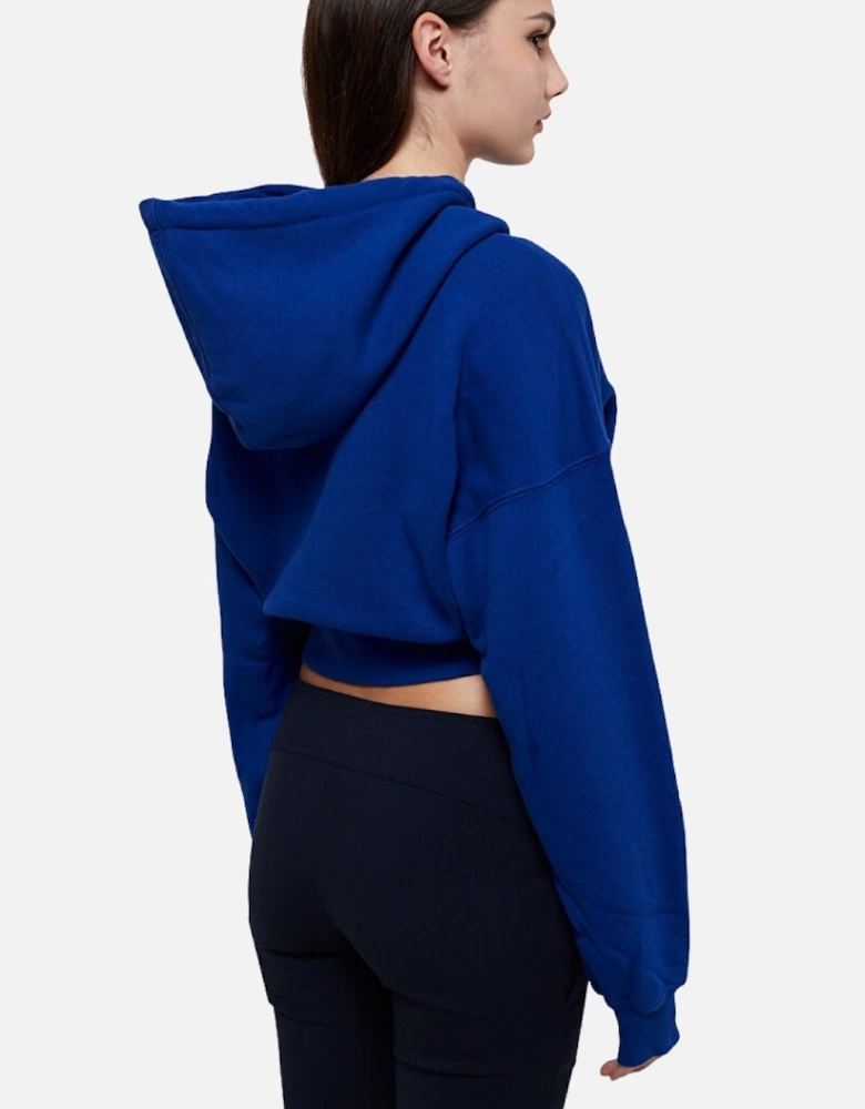 Embr Mini Arrow Crop Hoodie Blue