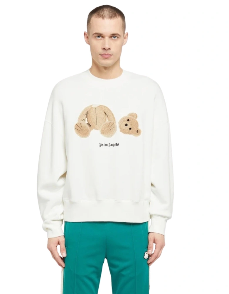 Kill The Bear Crew Sweatshirt White