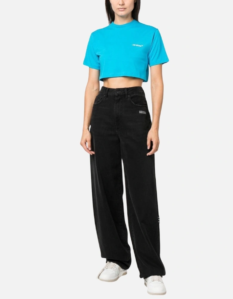 Helvetica Cropped T-Shirt