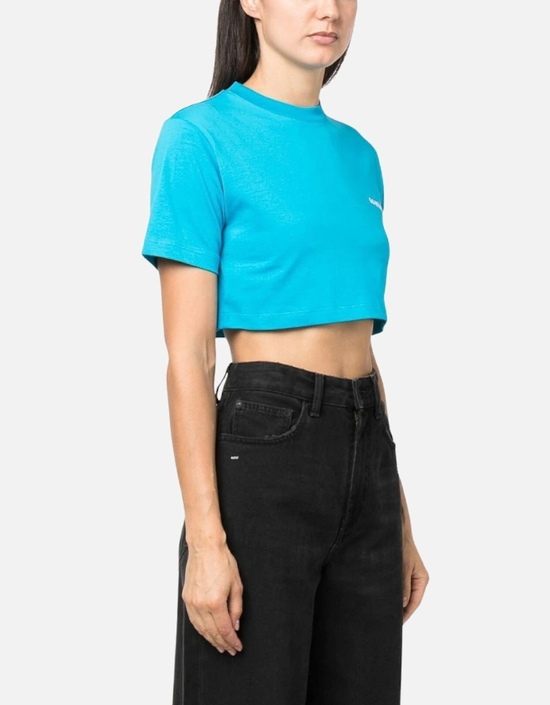Helvetica Cropped T-Shirt