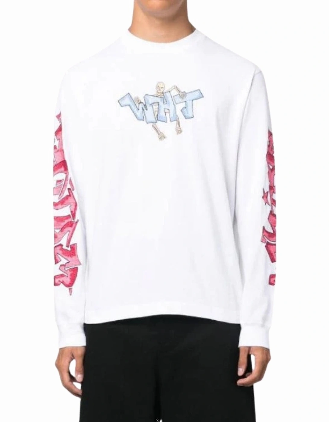 Graff White Pupp Skate Long Sleeve Tee White