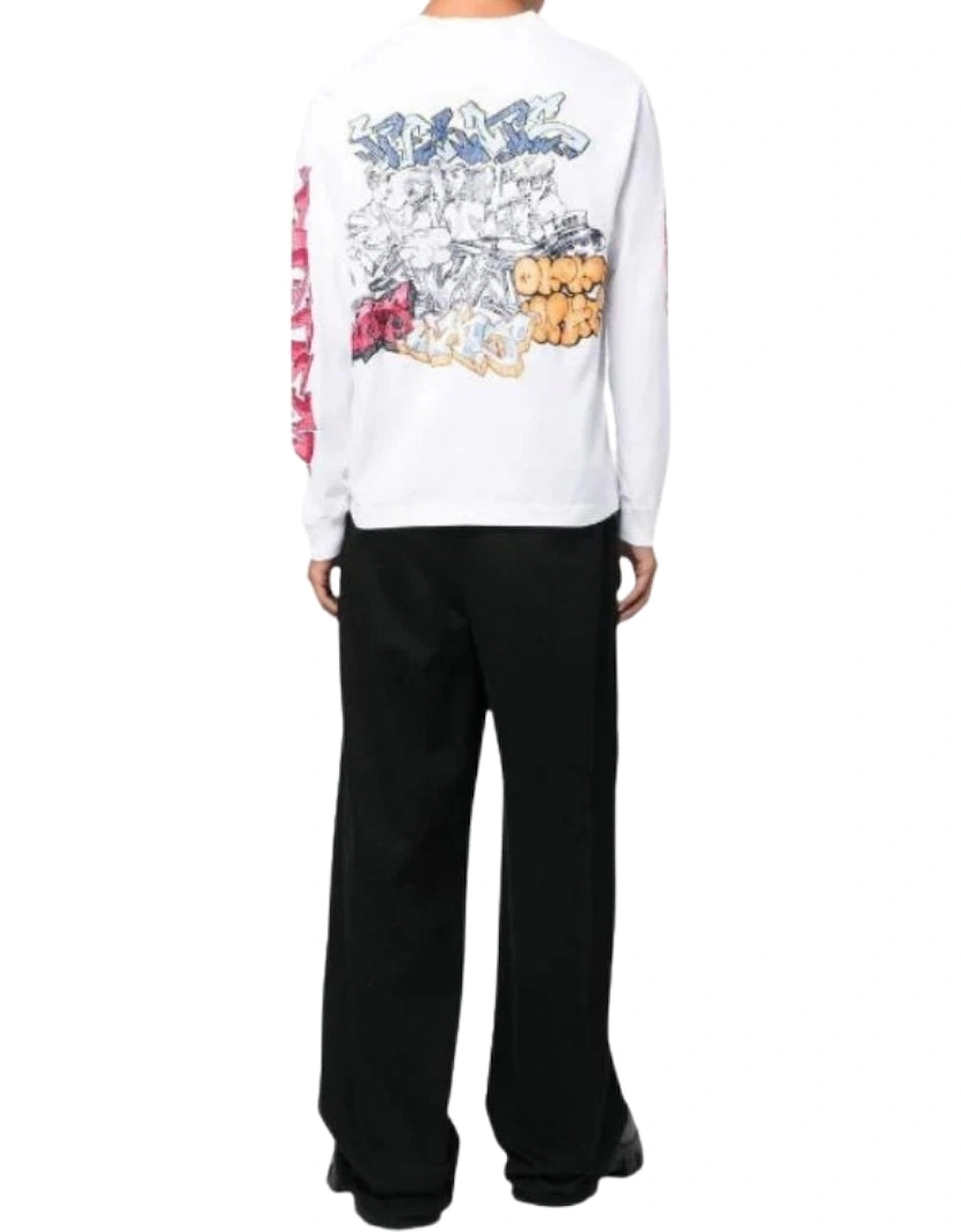Graff White Pupp Skate Long Sleeve Tee White