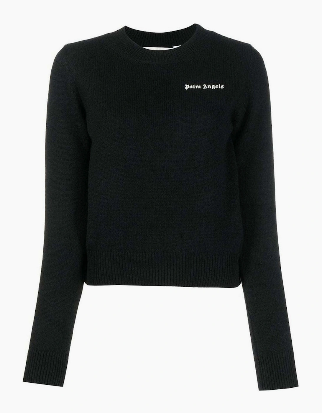 Palm Angels Women's Black Classic Logo Sweater  10/8 S