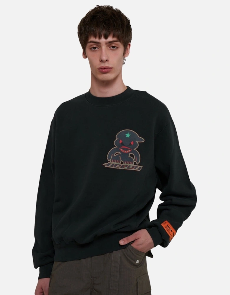 Monster Crew Sweat Black