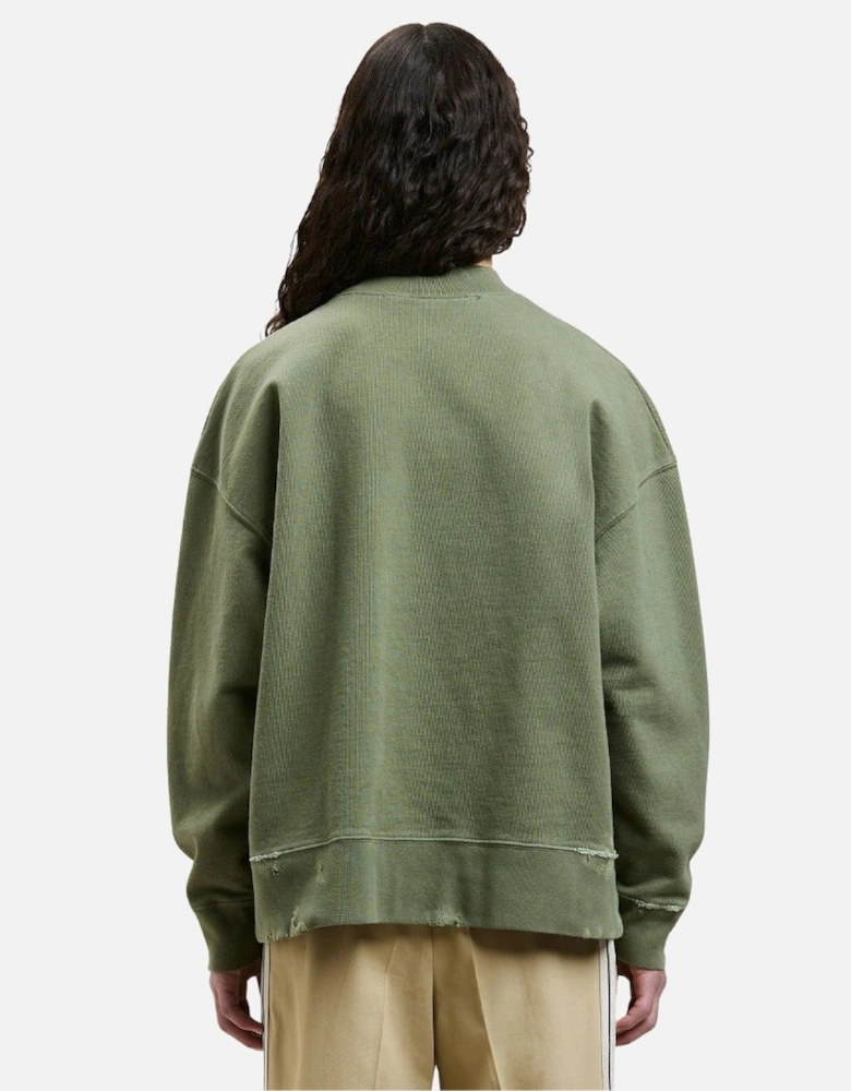 Burning Logo Crewneck Military