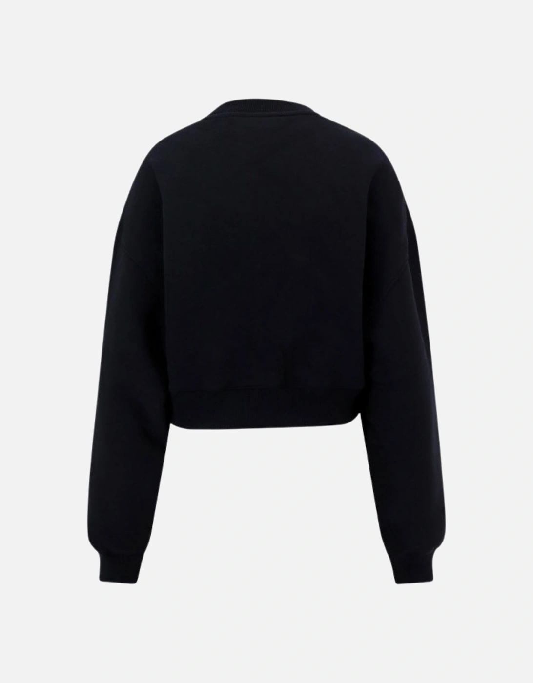 For All Book Cropped Over Crewneck Black
