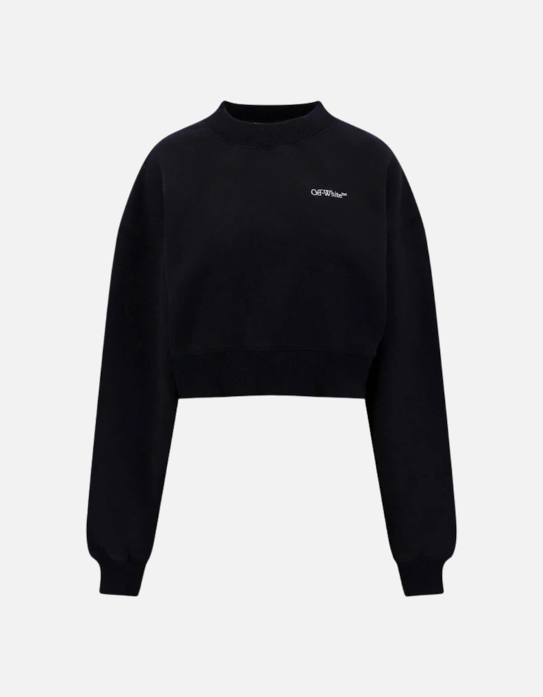 For All Book Cropped Over Crewneck Black