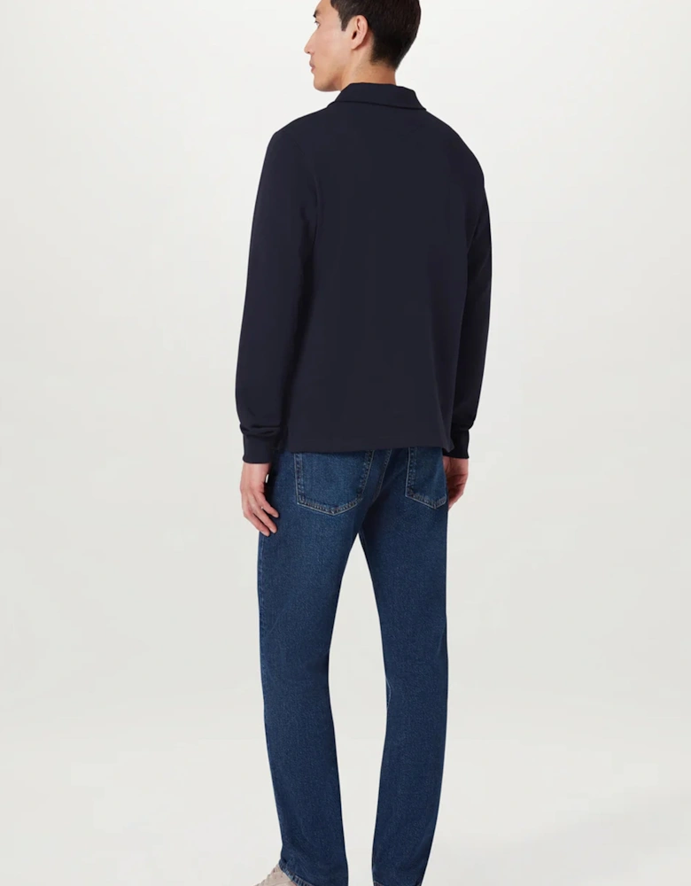 Curator Collared Sweatshirt Navy