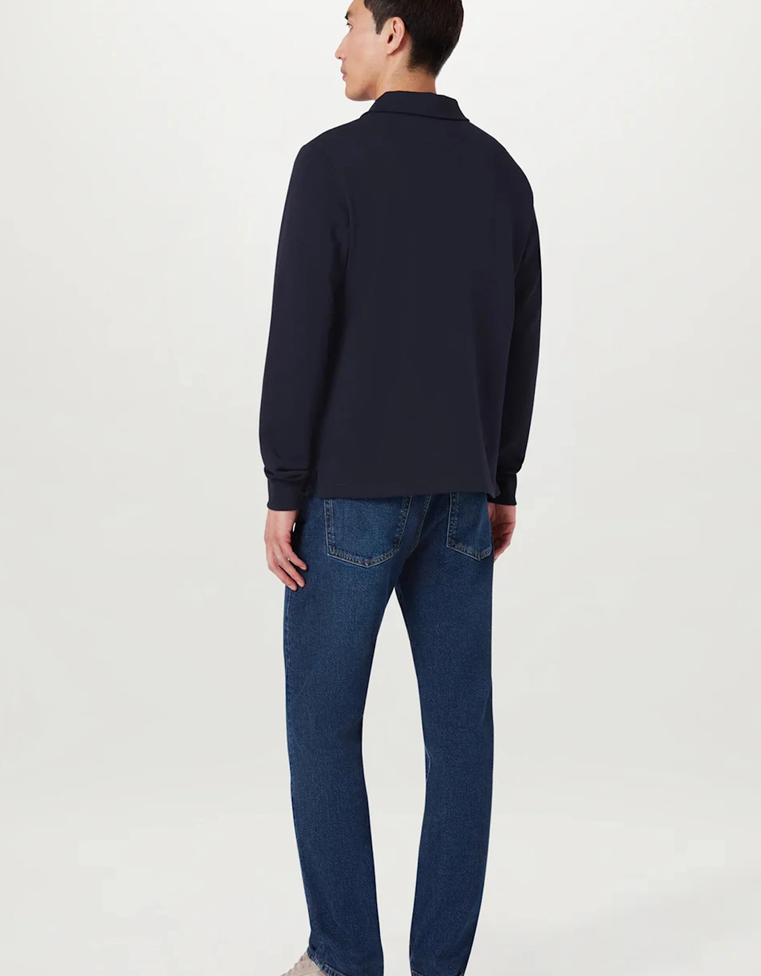 Curator Collared Sweatshirt Navy