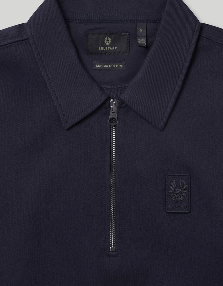 Curator Collared Sweatshirt Navy