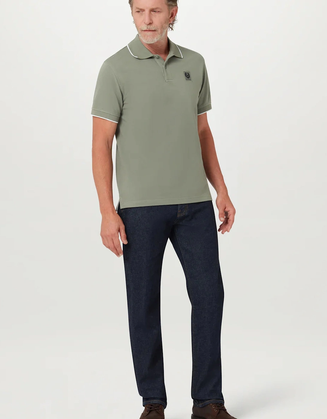 PATCH LOGO TIPPED POLO