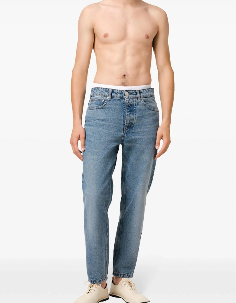 Tapered Fit Jeans Blue