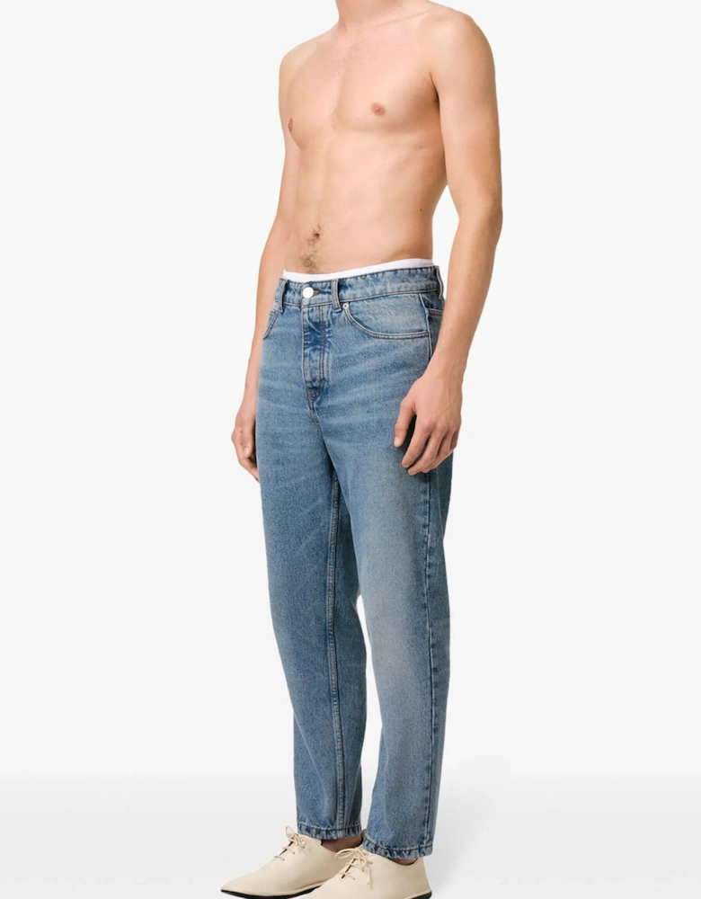 Tapered Fit Jeans Blue