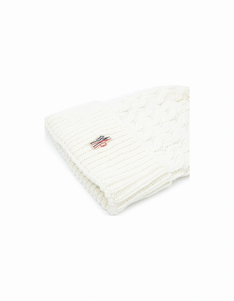 CABLE KNIT BOBBLE HAT