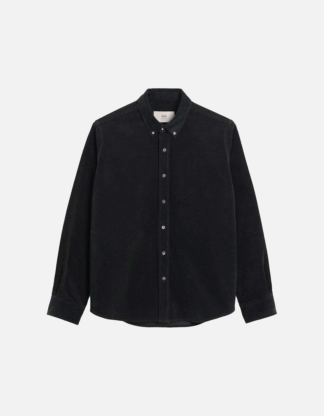 Cotton Corduroy Velvet Shirt Black, 7 of 6
