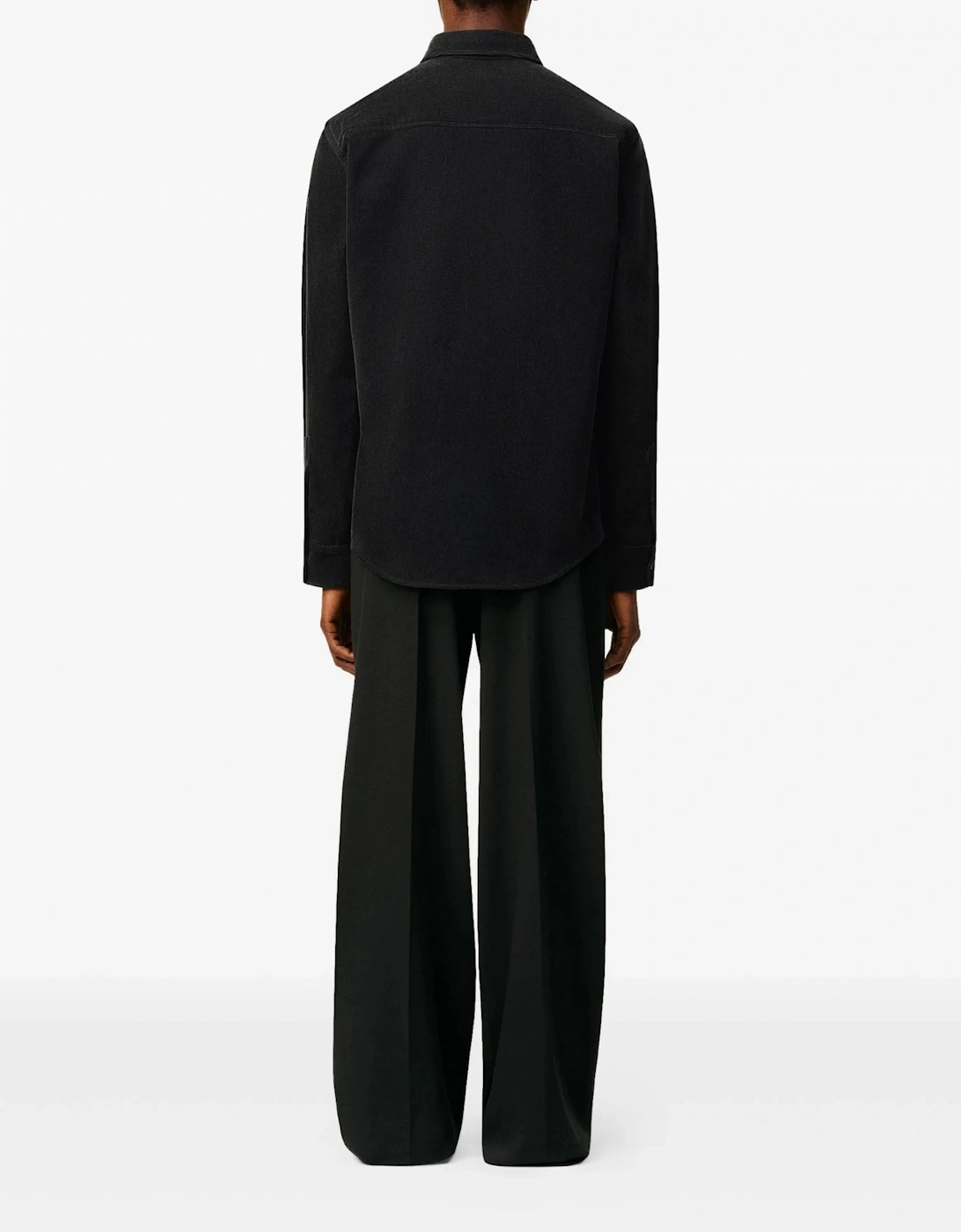 Cotton Corduroy Velvet Shirt Black
