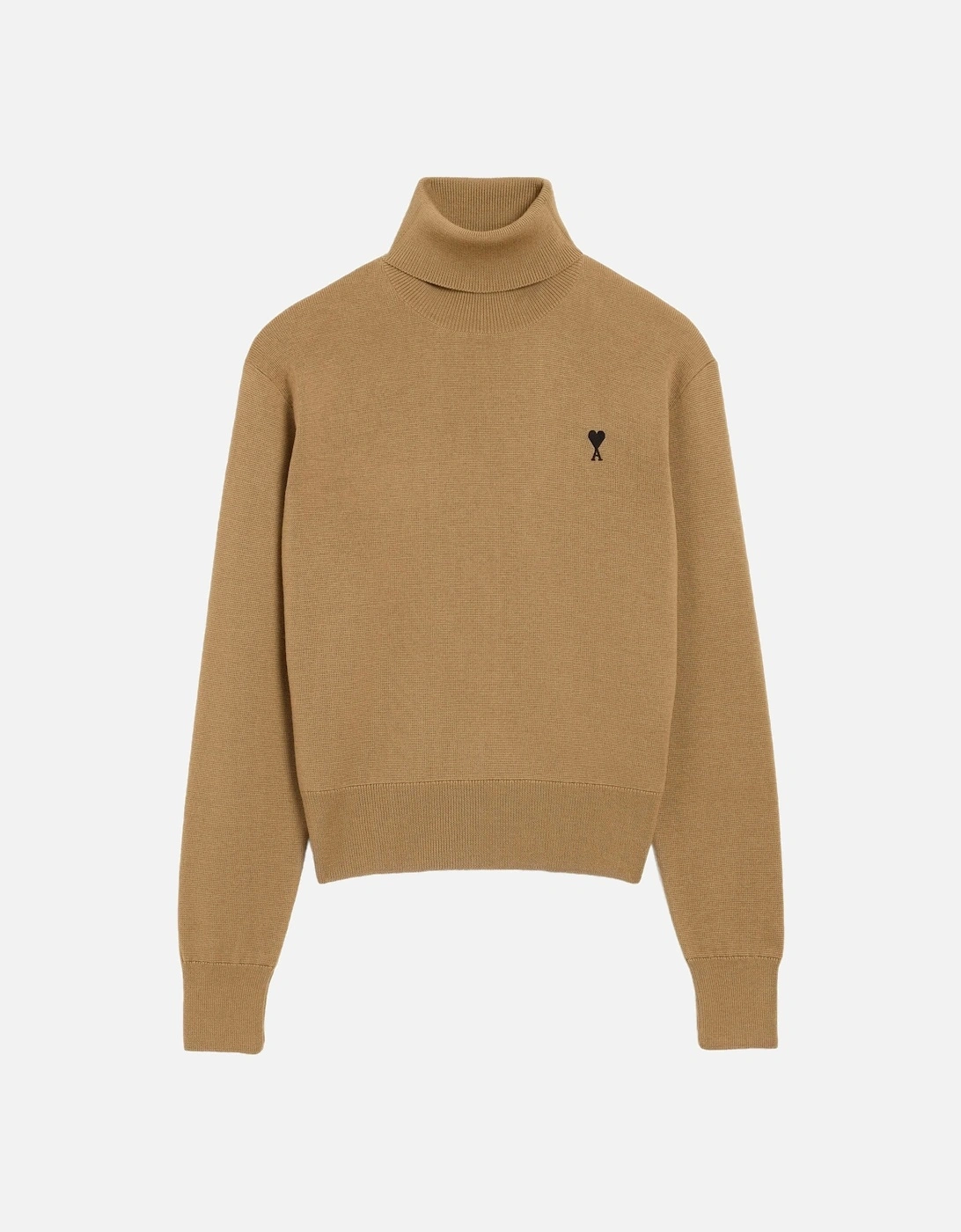 AMI Paris Men's ADC Turtle Neck Sweater Tan - Brown - Size: 36