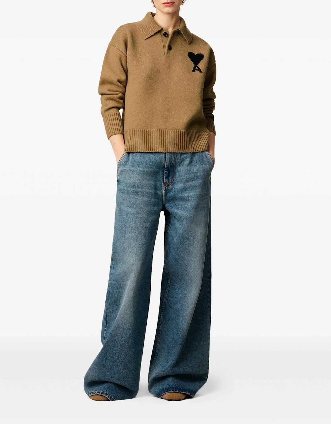 ADC Knitted Polo Tan