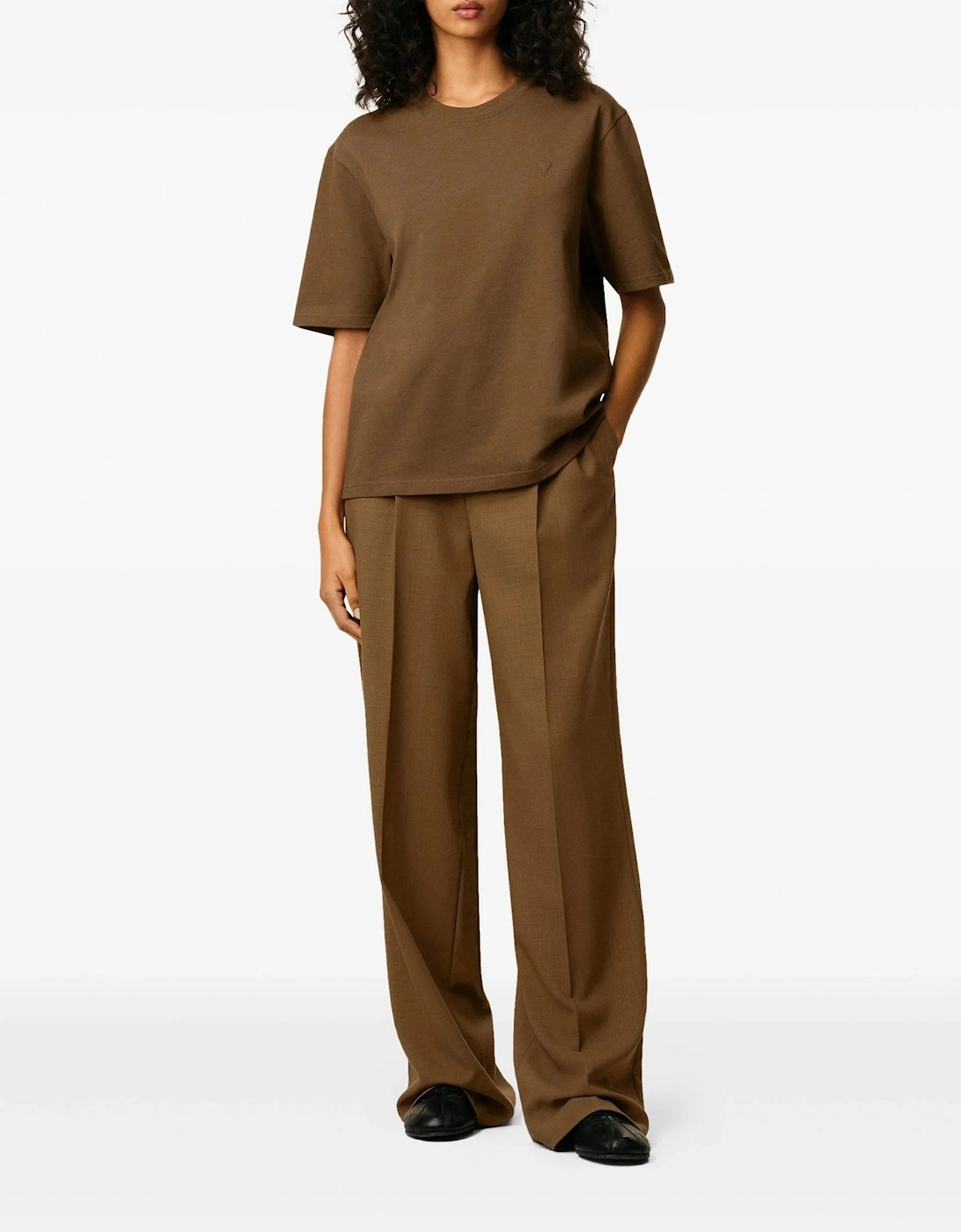 Heavy Organic Cotton T-Shirt Brown