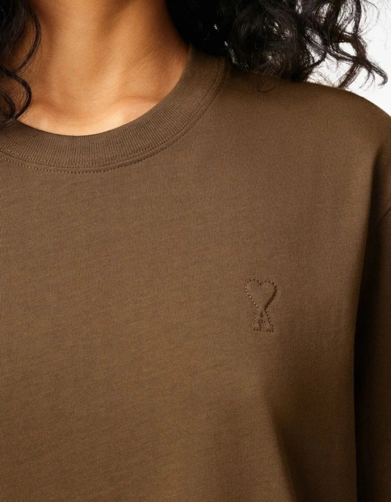 Heavy Organic Cotton T-Shirt Brown