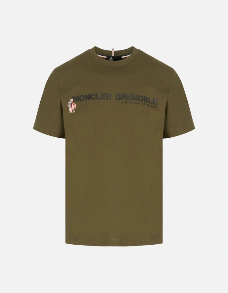 Branded Cotton T-shirt Green