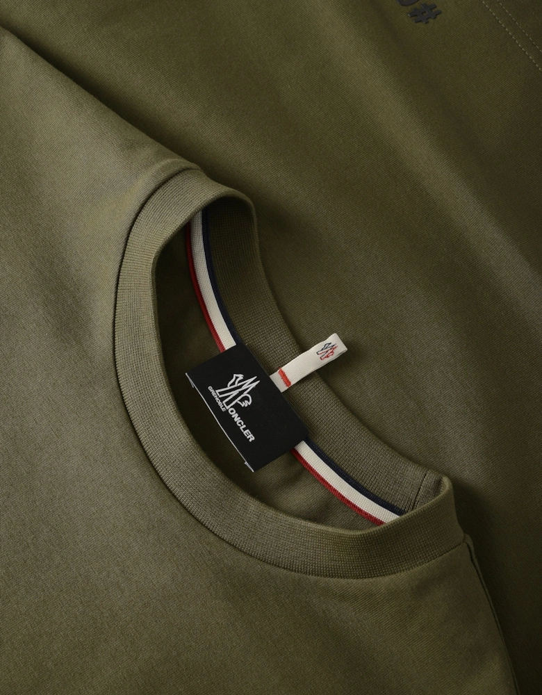 Branded Cotton T-shirt Green