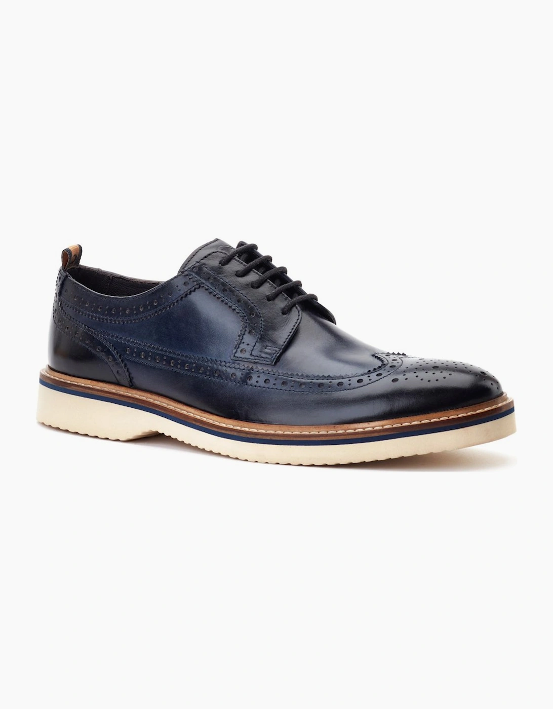 Base Men's Navy Sully Brogues - Size: 5