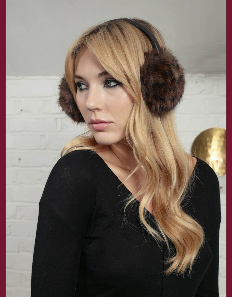 Estella Earmuff-Chocolate Leopard