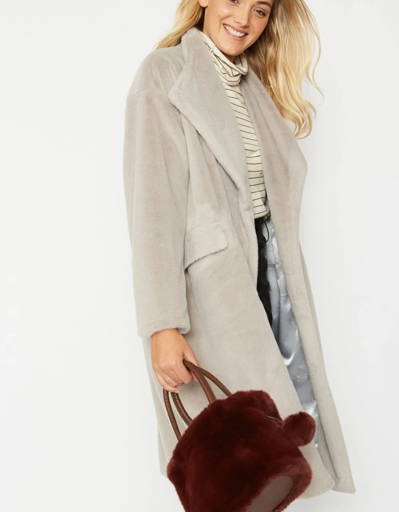 Chocolate Faux Fur Bag