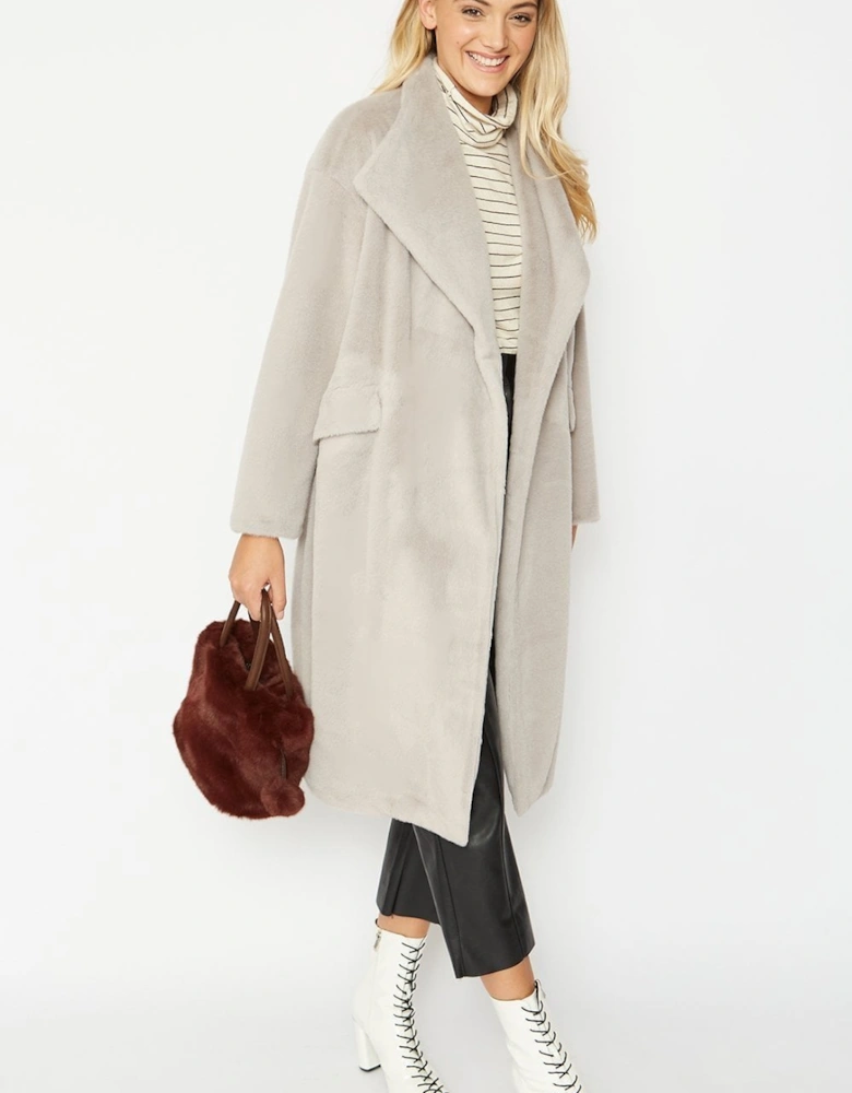 Chocolate Faux Fur Bag