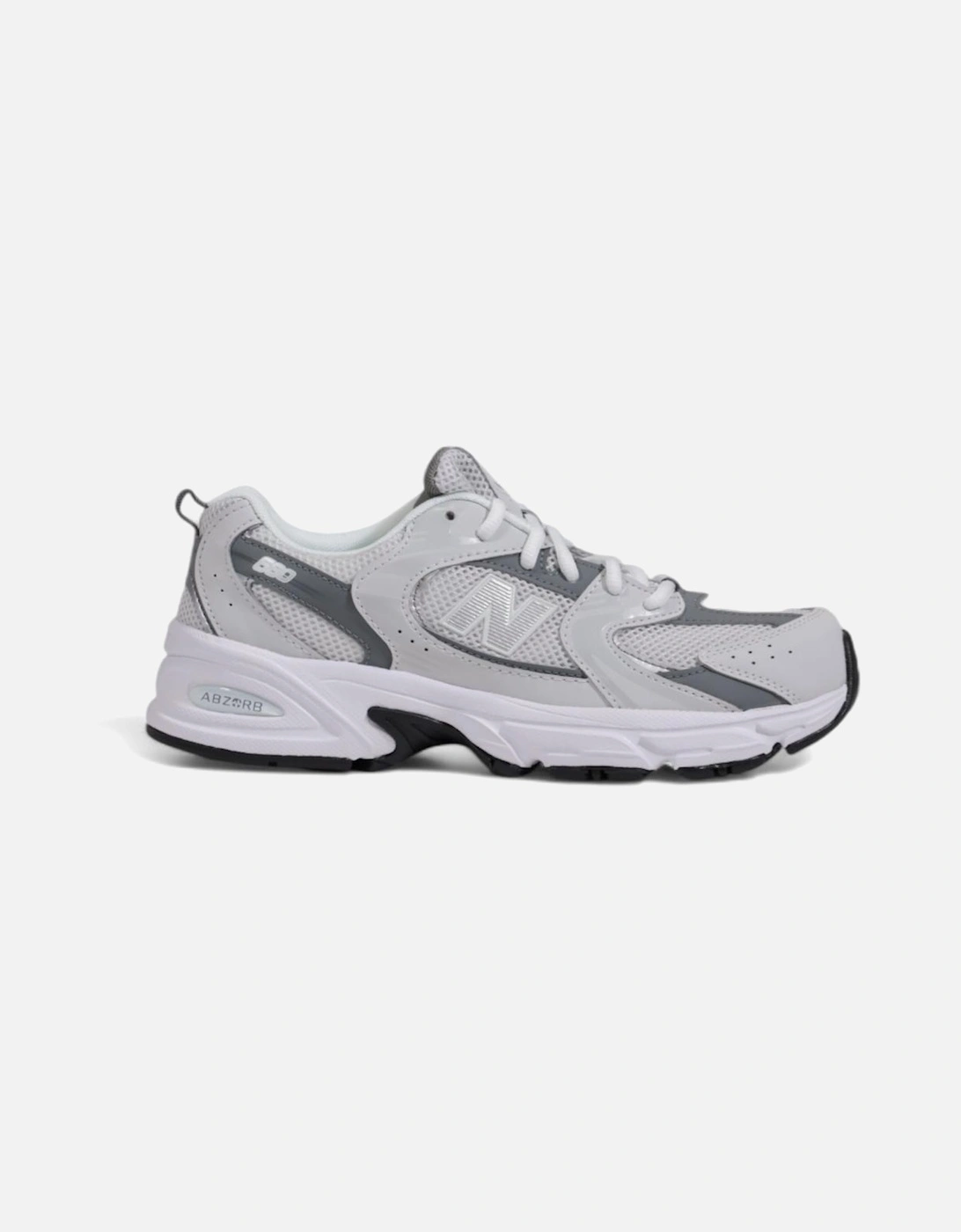 Grey Lace-Up Rubber Sole Sneakers Women, 4 of 3