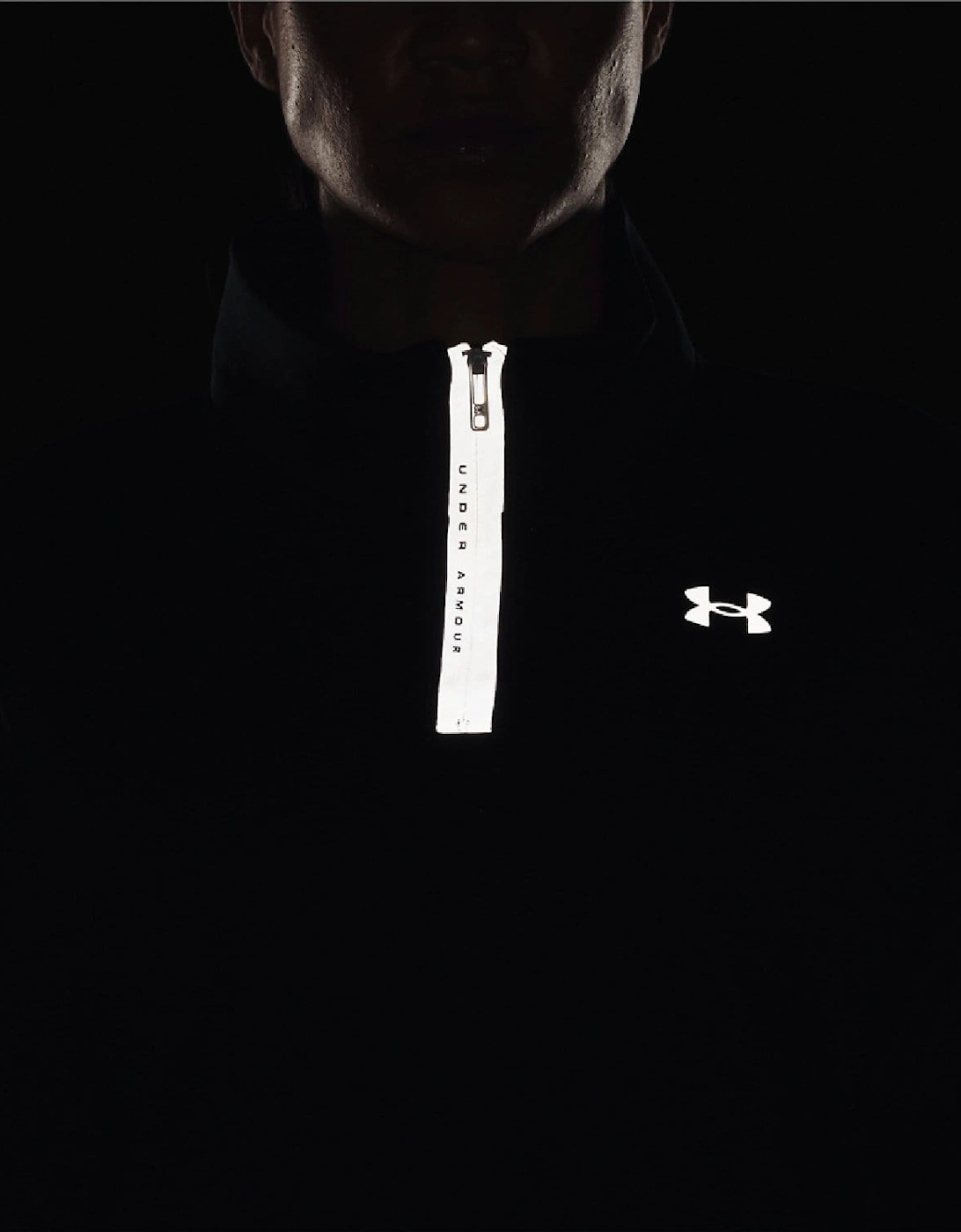 Armour Fleece Reflective 1/4 Zip Top - Reflective Quarter-Zip Top
